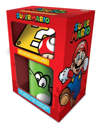 Super Mario Yoshi Mug Coaster & Keyring Gift Set Official Licensed Product