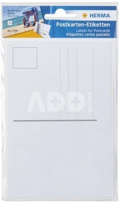 Herma Postcard labels white 95x145 10 labels 7758
