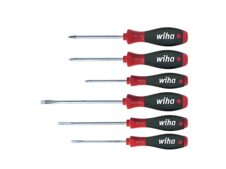 Wiha Screwdriver set SoftFinish® Phillips, Pozidriv 6-pcs. (26113)