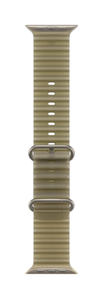 49mm Translucent Kelp Ocean Band - Natural Titanium Finish