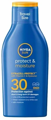 Priemonė įdegio priežiūrai kūnui Nivea Sun Protect & Moisture SPF30, 100 ml