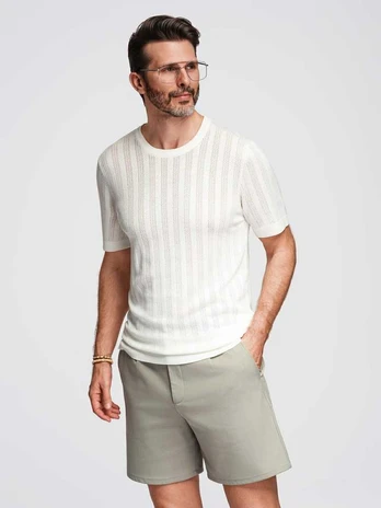 men's polo shirt - baltas