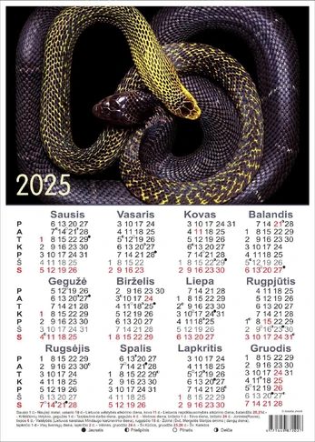 Kalendorius A3 plakatas