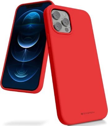 Dėklas Mercury Silicone Case Apple iPhone 16e/17e raudonas