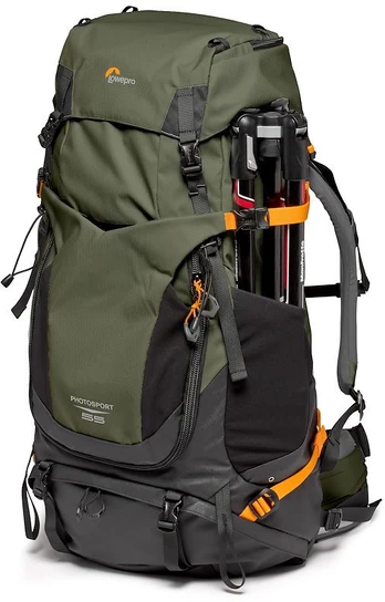 Durable and extra roomy backpackFits DSLR with up to three lensesQuick front and back access