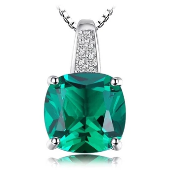 Sidabrinis pakabukas Emerald