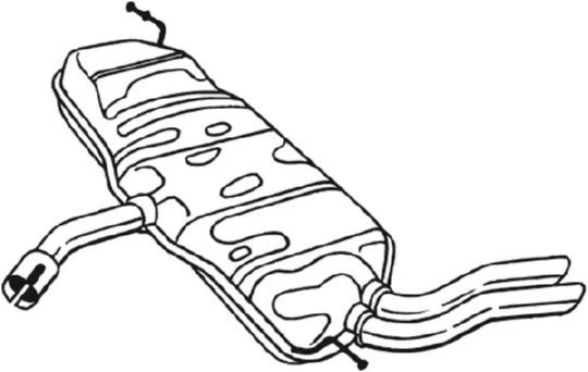 Galinis duslintuvas BOSAL 227-231