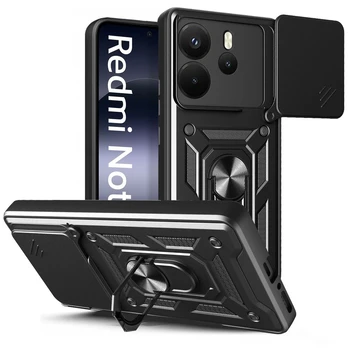 Juodas dėklas Xiaomi Redmi Note 14 4G / LTE telefonui "Tech-Protect Camshield Pro"