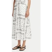 Weekend Max Mara Midi sijonas Caravan 2615101082 Balta Regular Fit