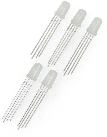 LED RGB 5 mm matinis bendras katodas