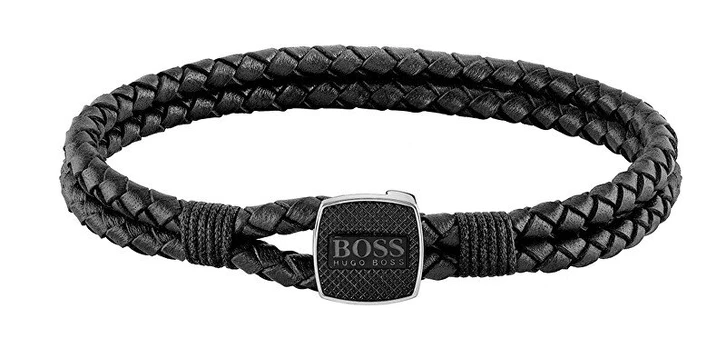 Hugo Boss Stilinga odinė apyrankė 1580047M sHB0046