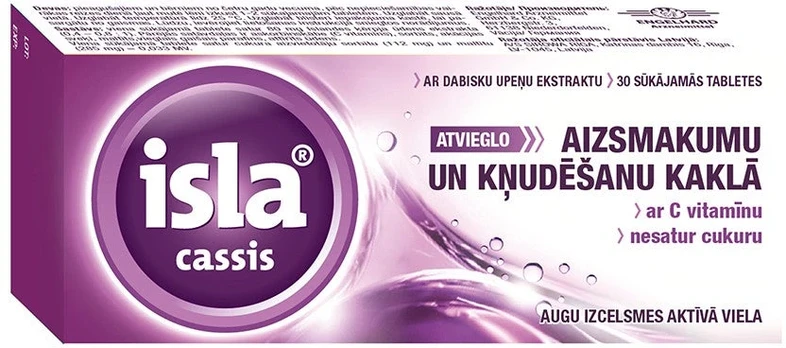 ISLA Cassis pastilės N30