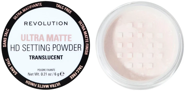 Makeup Revolution HD Matte Loose Setting Powder Matte Loose Setting Powder, 6 g