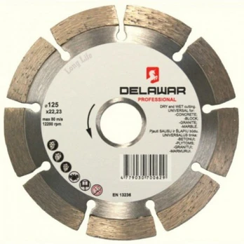 Deimantinis diskas DELAWAR Segment (įv. dydžiai) : Skersmuo - 150 mm