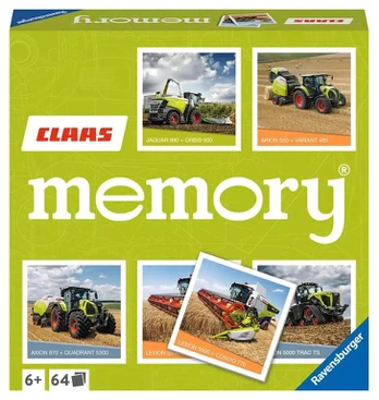Ravensburger Pexeso CLAAS: Žemės ūkio technika
