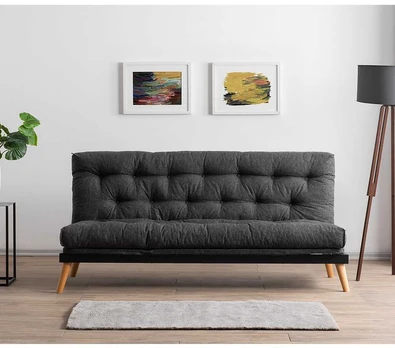 3 vietų sofa-lova Saki - Dark Pilkas