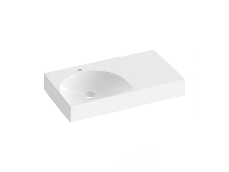 Praustuvas Lite 80/45 D, 80 x 45 x 10 cm, balta