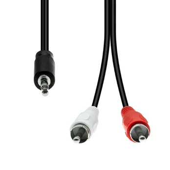 Proxtend 3-Pin to 2 x RCA Cable M-M Juodas 1.5M