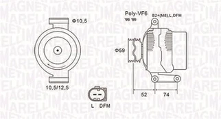 MAGNETI MARELLI 063731928010 Alternator