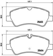 Stabdžių trinkelių rinkinys, diskinis stabdys BREMBO P 24 160 kaina
