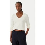 Tommy Hilfiger Megztinis WW0WW40098 Kreminė Regular Fit