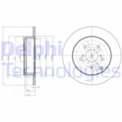 Stabdžių diskas DELPHI BG4291 kaina