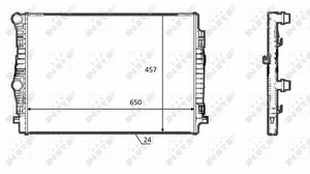 Variklio radiatorius NRF NRF 58392