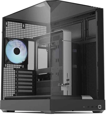 APNX V2 , Tower-case - juodas, Tempered Glass x 3