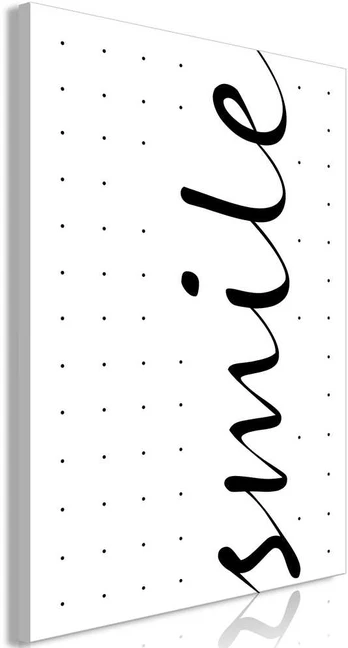 Artgeist Paveikslas - Juodas and Baltas: Smile (1 Part) Vertical
