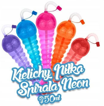 Icecup Spirale Kamuolys Neon Granitor taurės 63 vnt./350 ml