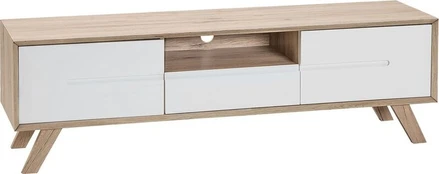 TV spintelė Beliani Forester, balta/ruda