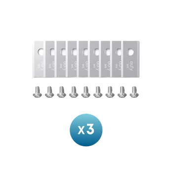 Anker Eufy Replacement Blade Set: 3x (9 Lawn Mower Blades and 9 Screws) Compatible E15/E18