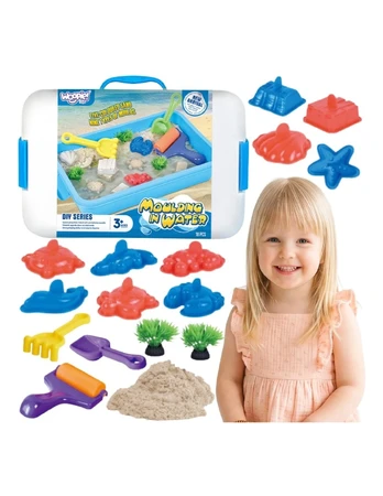 WOOPIE Kinetic Sand Magic for Vanduo 18-piece Set with Case