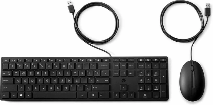 HP su laidu Desktop 320MK Klaviatūra ir pelė