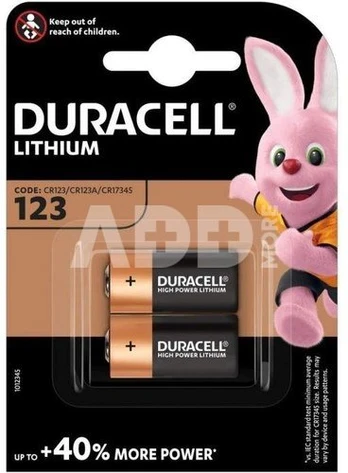 Duracell Ultra CR123 Ličio Elementas 3V 2vnt