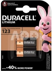 Duracell Ultra CR123 Ličio Elementas 3V 2vnt kaina