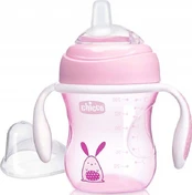 Puodelis su rankenomis Chicco 4mėn + Mergaitei kaina