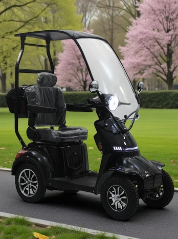 Elektrinis keturratis motoroleris MS-08 Pro su stogu EEC