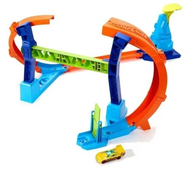 Hot Wheels Stunt Tracks Corkscrew Jump Champion