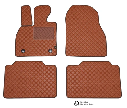 Kilimėliai QuiltyMats MITSUBISHI ECLIPSE CROSS 2018-> (4 vnt.), Brown-Brown /55-14