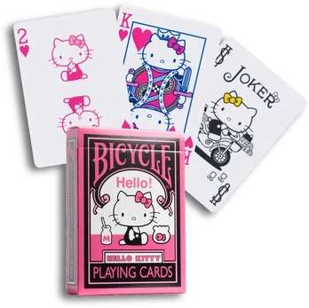 Hello Kitty Juodas & Rožinė žaidimo kortos