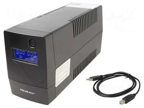 Qoltec QOLTEC 53979 UPS Monolith 850VA 480W LCD