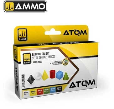 AMMO by MIG Jimenez AMMO MIG - ATOM Akrilinių dažų rinkinys Basic Colors, 20820