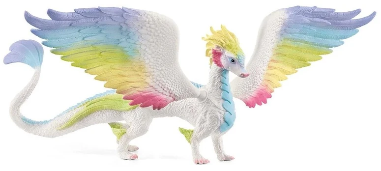 Žaislinė figūrėlė, drakonas Schleich Bayala Rainbow Dragon, 25 cm Balta