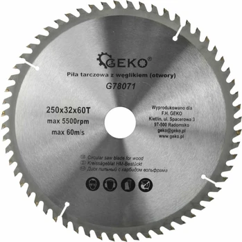 Geko Tarcza do drewna 250x32x60T(otwory)(25)