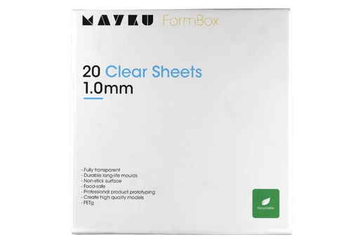 Mayku FormBox skaidrūs 1.0mm lakštai - 20 vnt