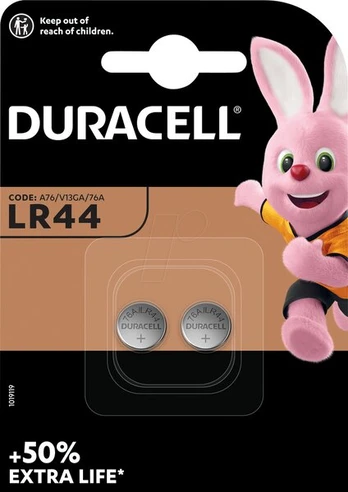 Duracell baterija LR44 , 2 vnt.