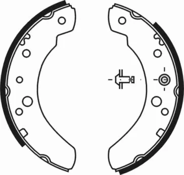 ABE C0G017ABE Brake shoe set