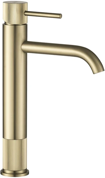 Praustuvo maišytuvas Rea Lungo Stripe High, Brushed Gold