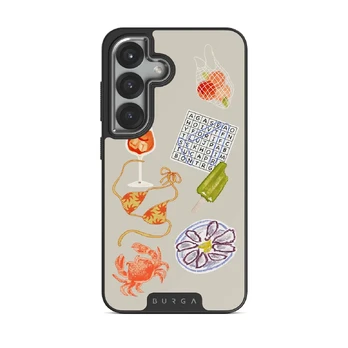 Seaside Muse - Samsung Galaxy S25 Plus Case, Elite Dark (Magnetic) / Silver